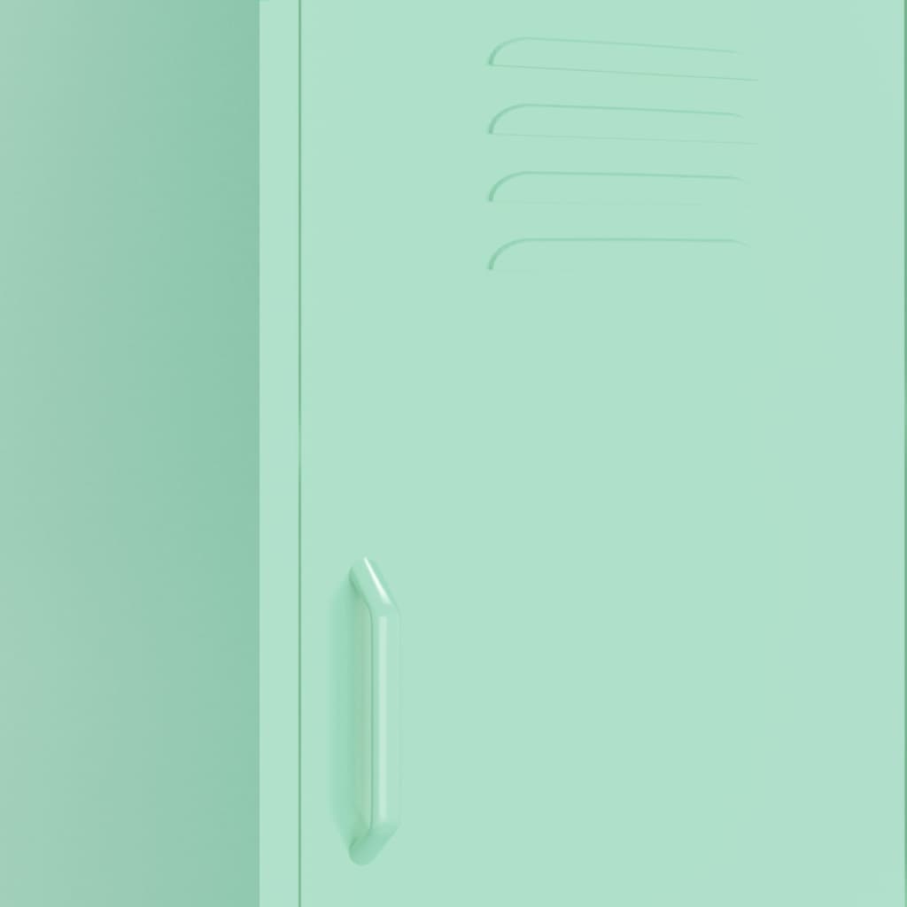 Armoire de rangement Vert menthe 42,5x35x101,5 cm Acier - XIOS