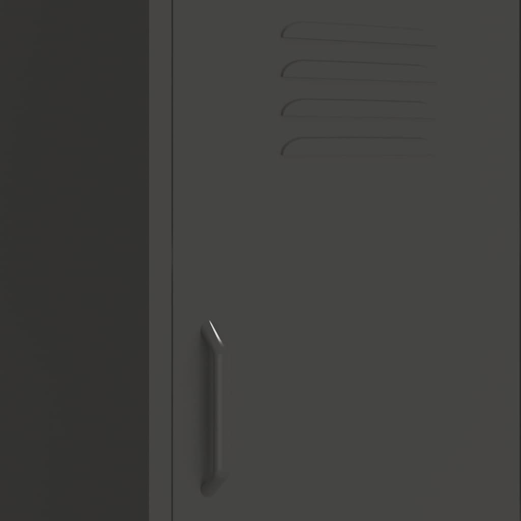 Armoire de rangement Anthracite 42,5x35x101,5 cm Acier - XIOS