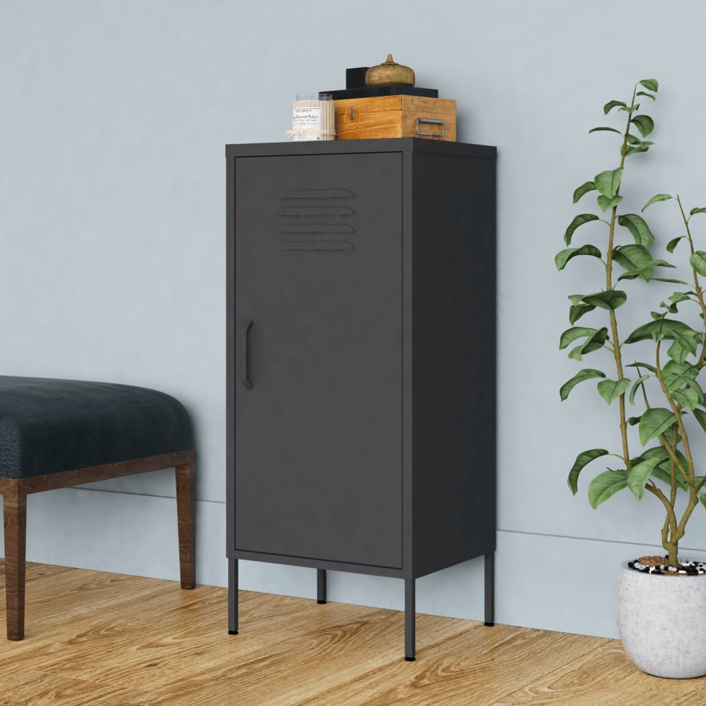 Armoire de rangement Anthracite 42,5x35x101,5 cm Acier - XIOS