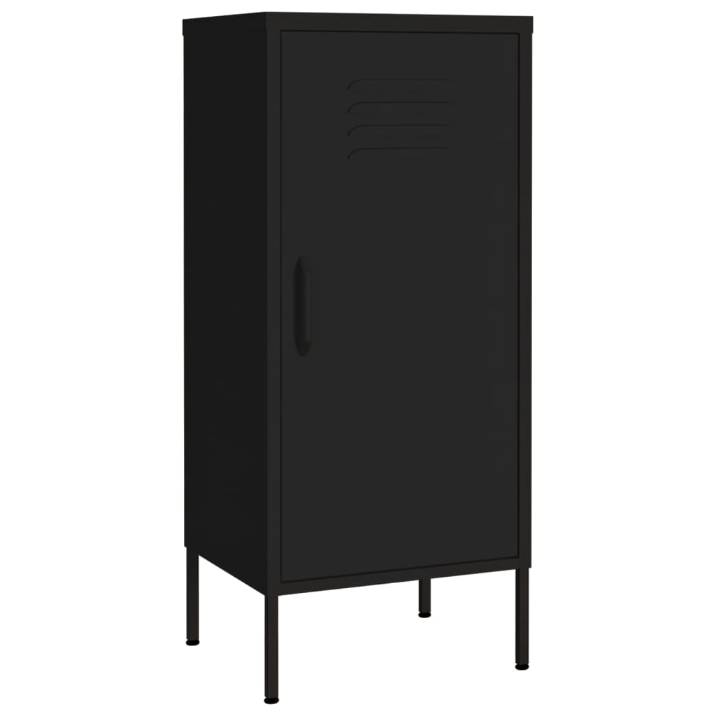 Armoire de rangement Noir 42,5x35x101,5 cm Acier - XIOS