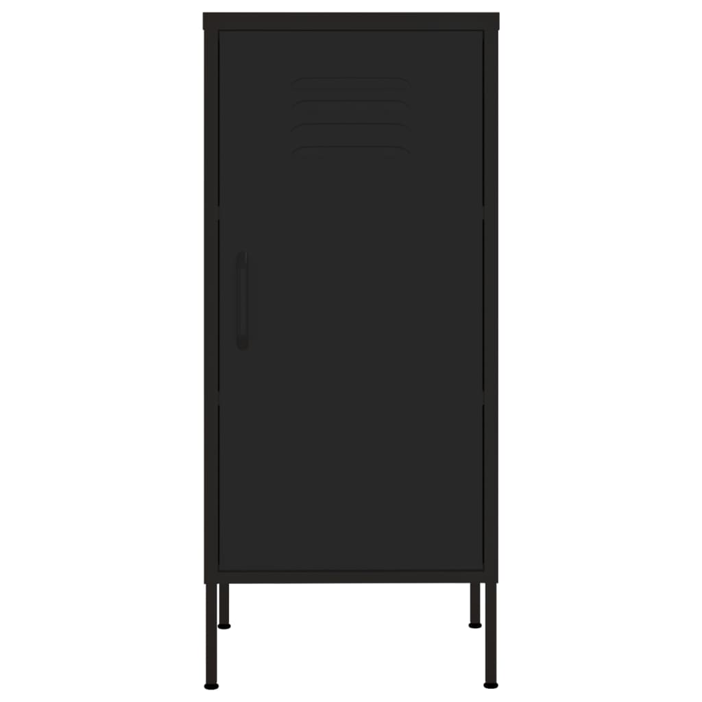 Armoire de rangement Noir 42,5x35x101,5 cm Acier - XIOS