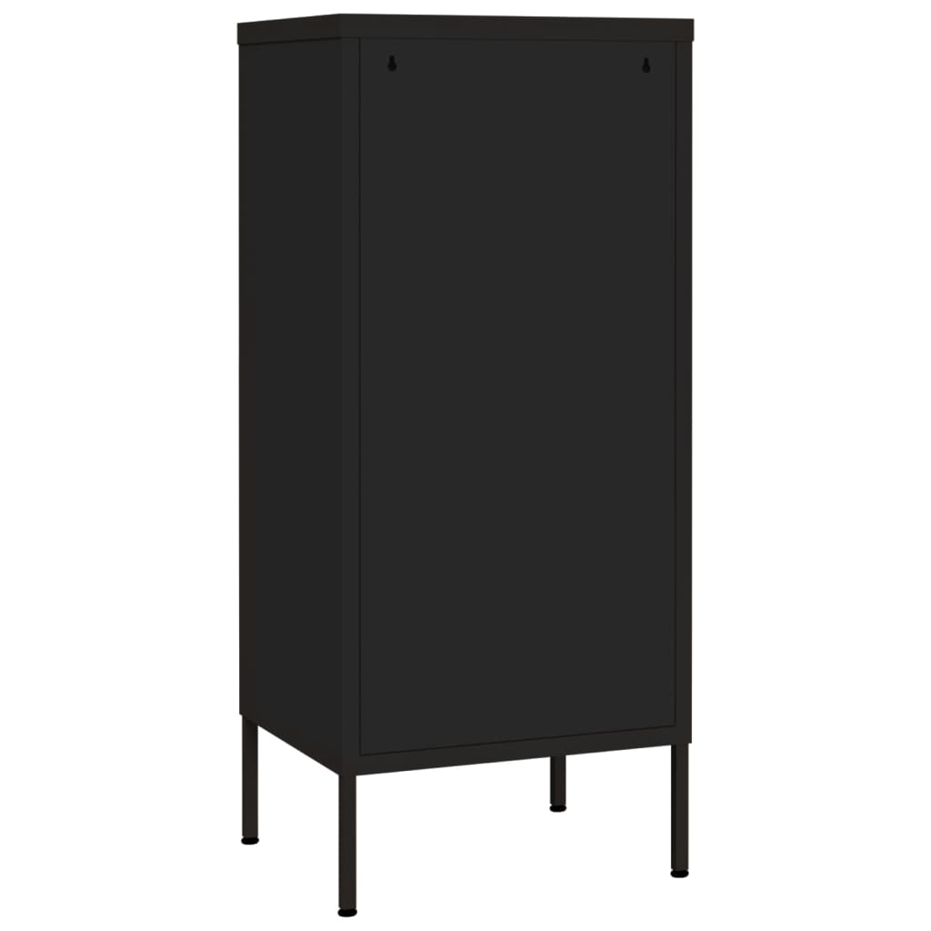 Armoire de rangement Noir 42,5x35x101,5 cm Acier - XIOS