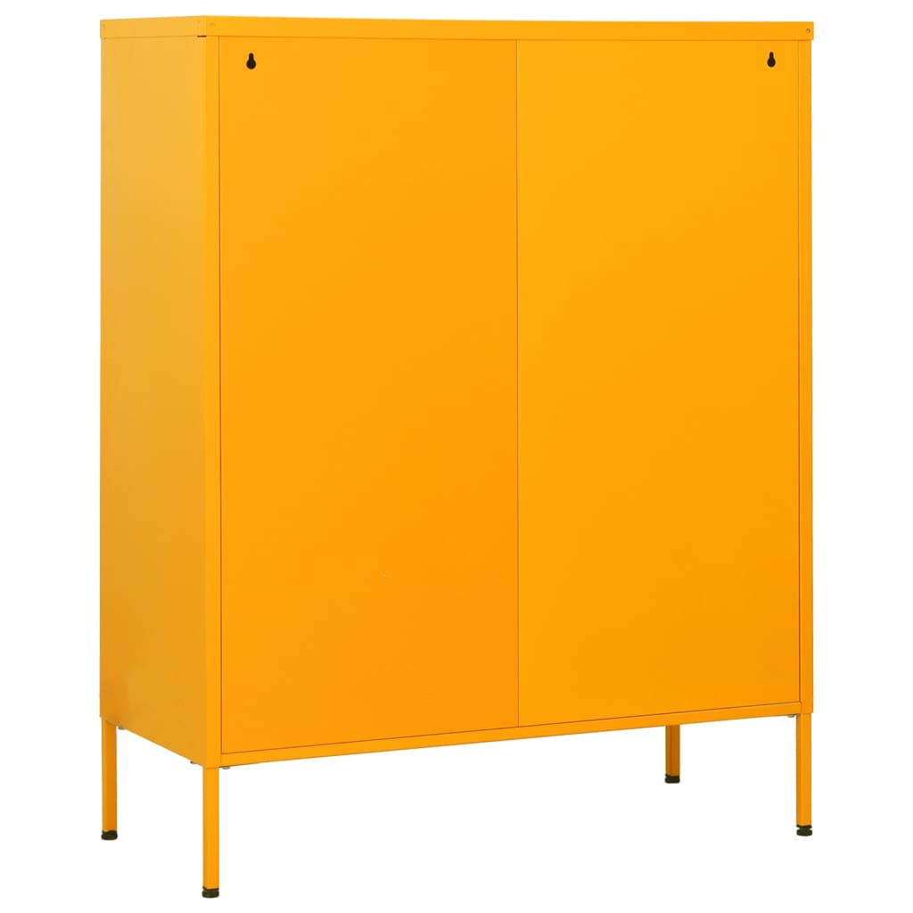 Commode Jaune moutarde 80x35x101,5 cm Acier - XIOS