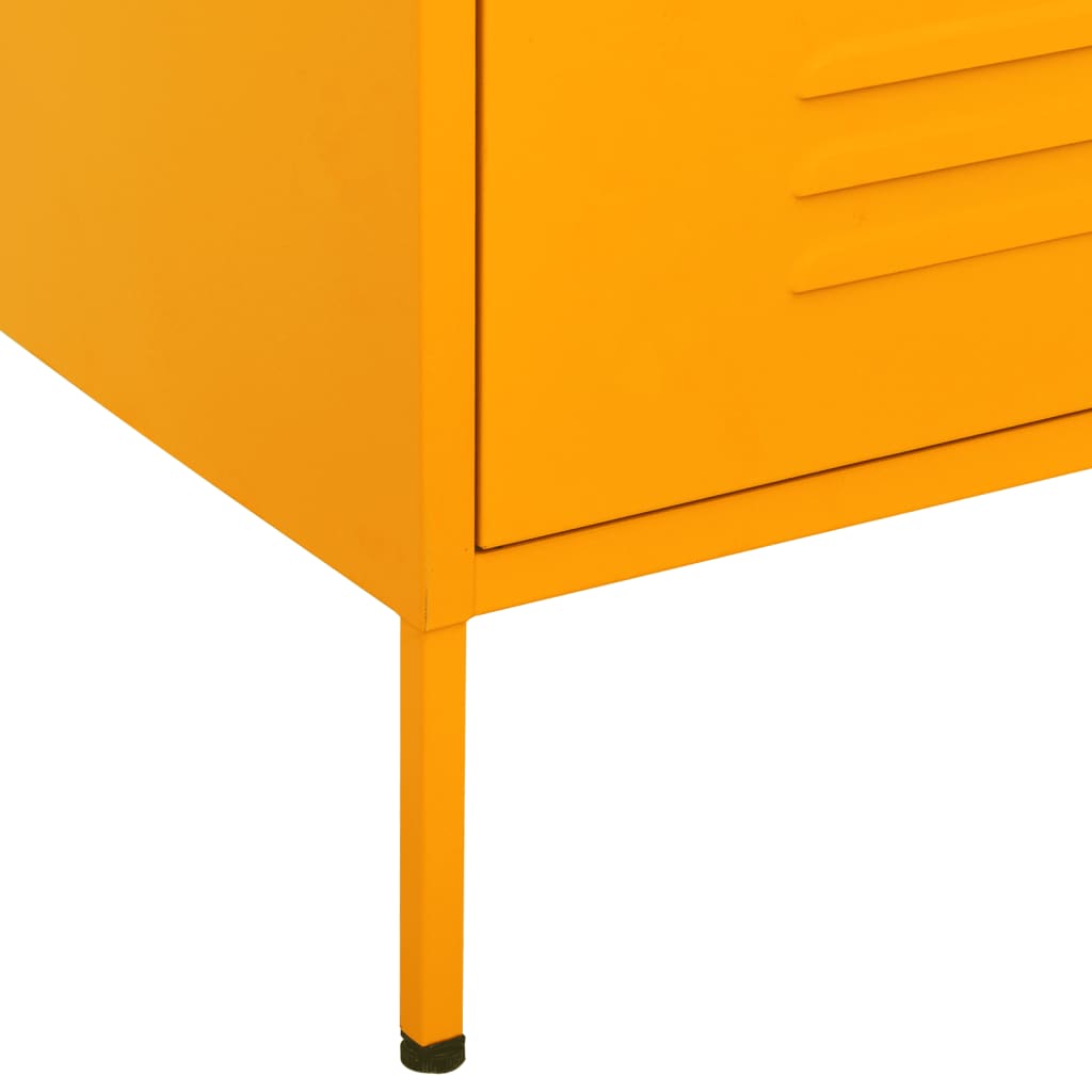 Commode Jaune moutarde 80x35x101,5 cm Acier - XIOS