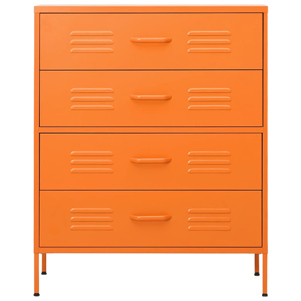 Commode Orange 80x35x101,5 cm Acier - XIOS