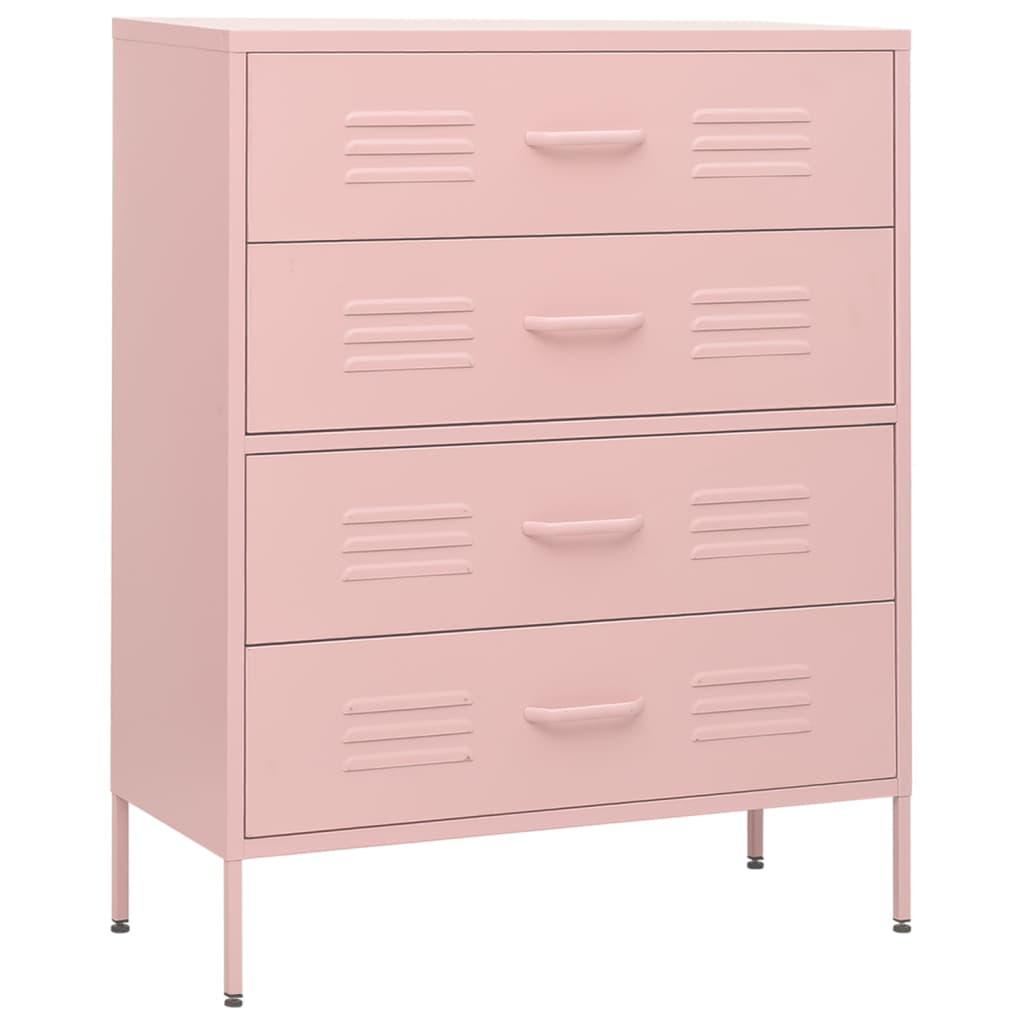 Commode Rose 80x35x101,5 cm Acier - XIOS