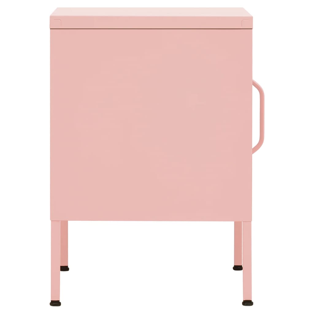 Table de chevet Rose 35x35x51 cm Acier - XIOS