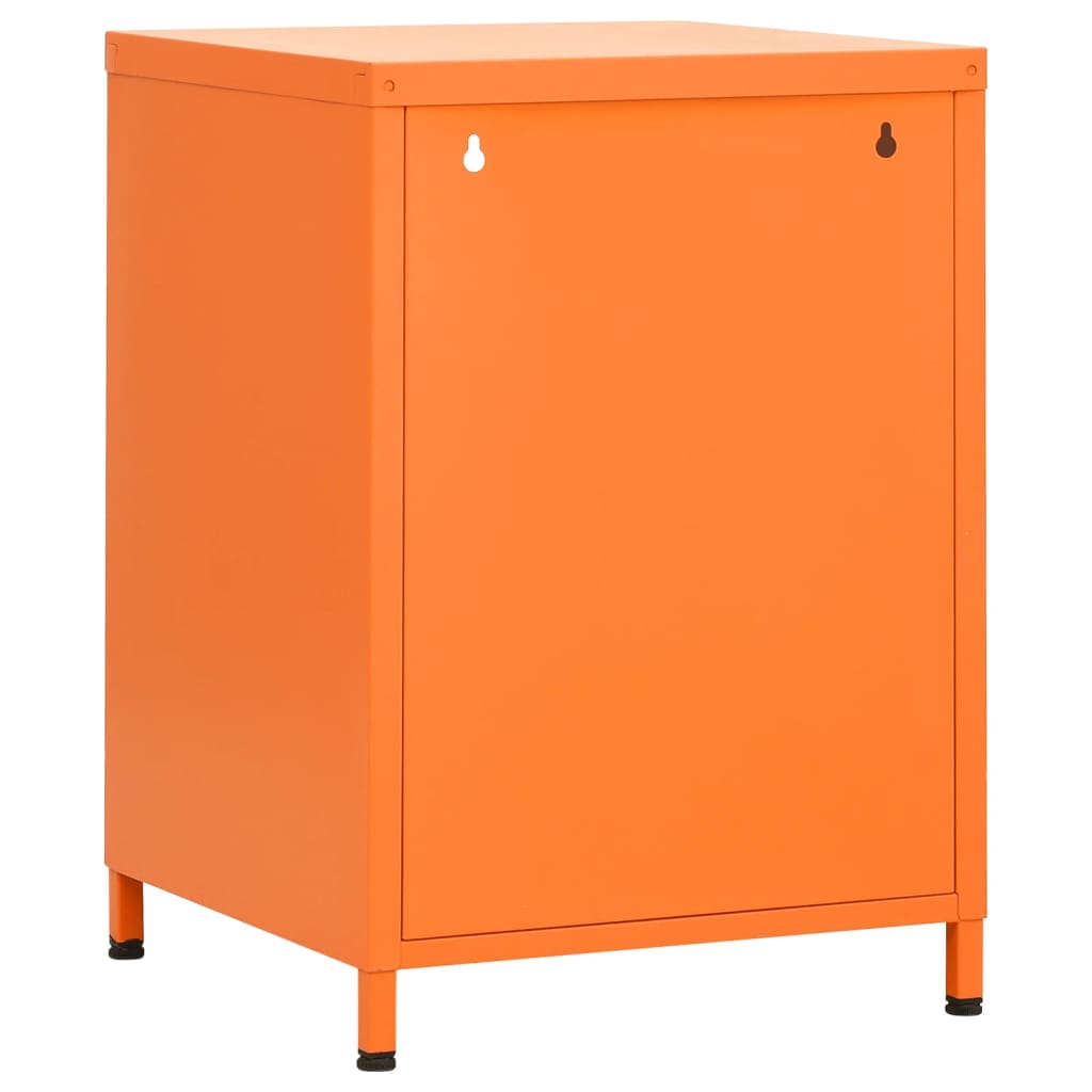 Table de chevet Orange 35x35x51 cm Acier - XIOS