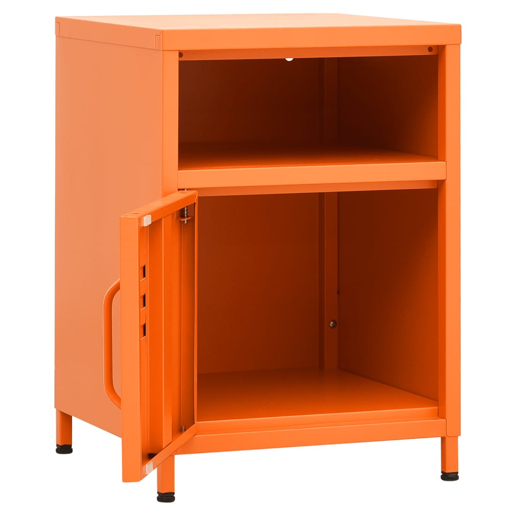 Table de chevet Orange 35x35x51 cm Acier - XIOS