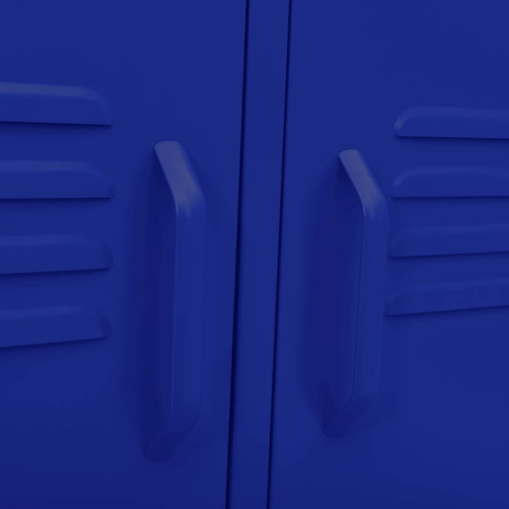 Meuble TV Bleu marine 105x35x50 cm Acier - XIOS