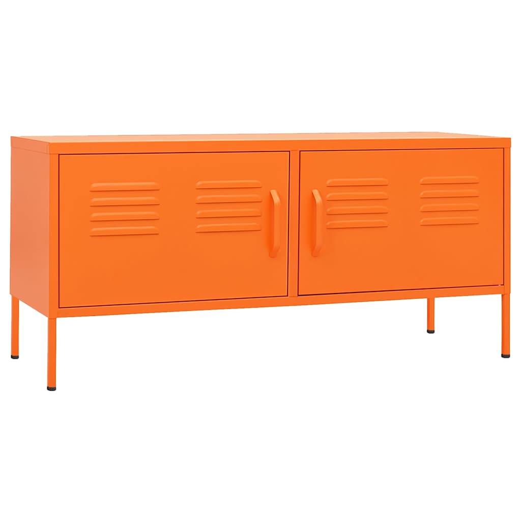 Meuble TV Orange 105x35x50 cm Acier - XIOS