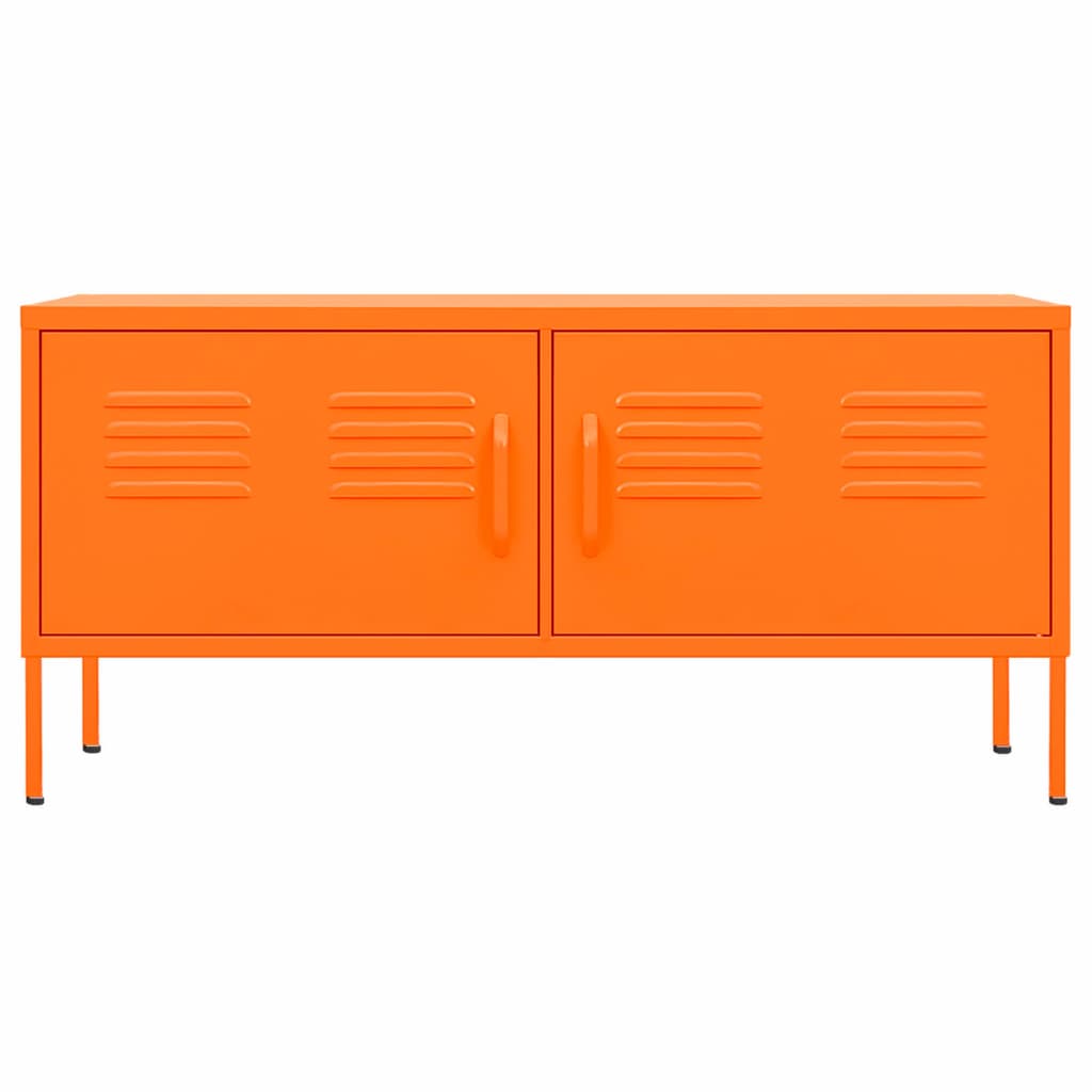 Meuble TV Orange 105x35x50 cm Acier - XIOS