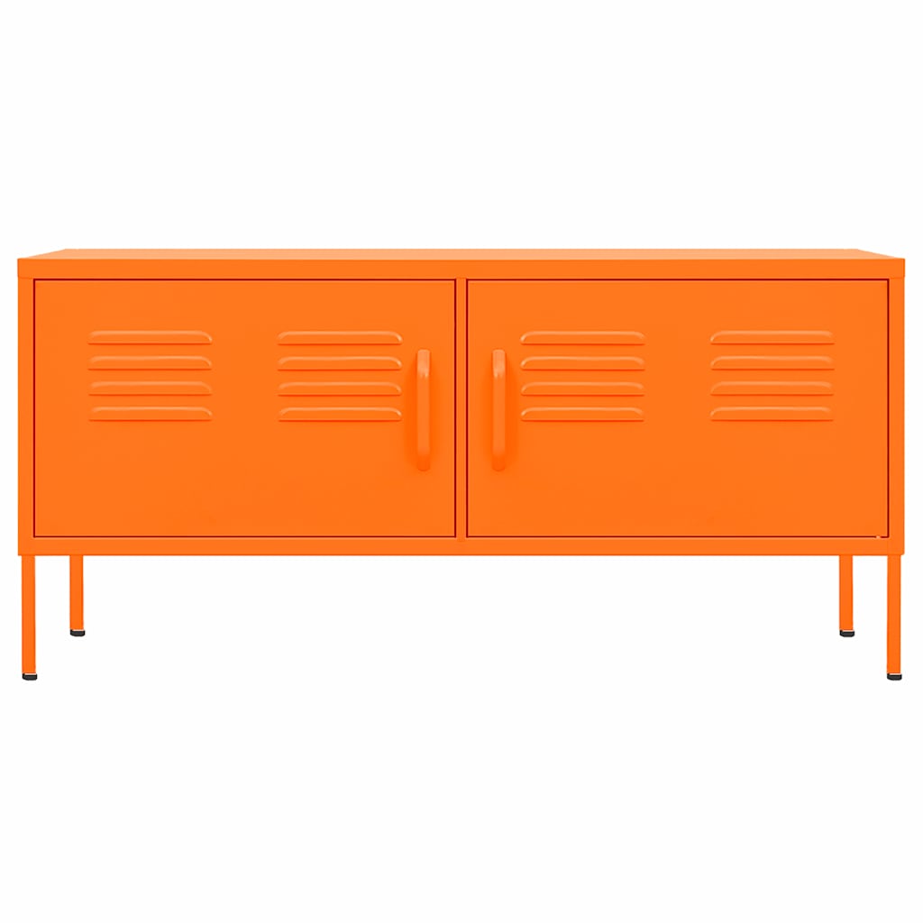 Meuble TV Orange 105x35x50 cm Acier - XIOS