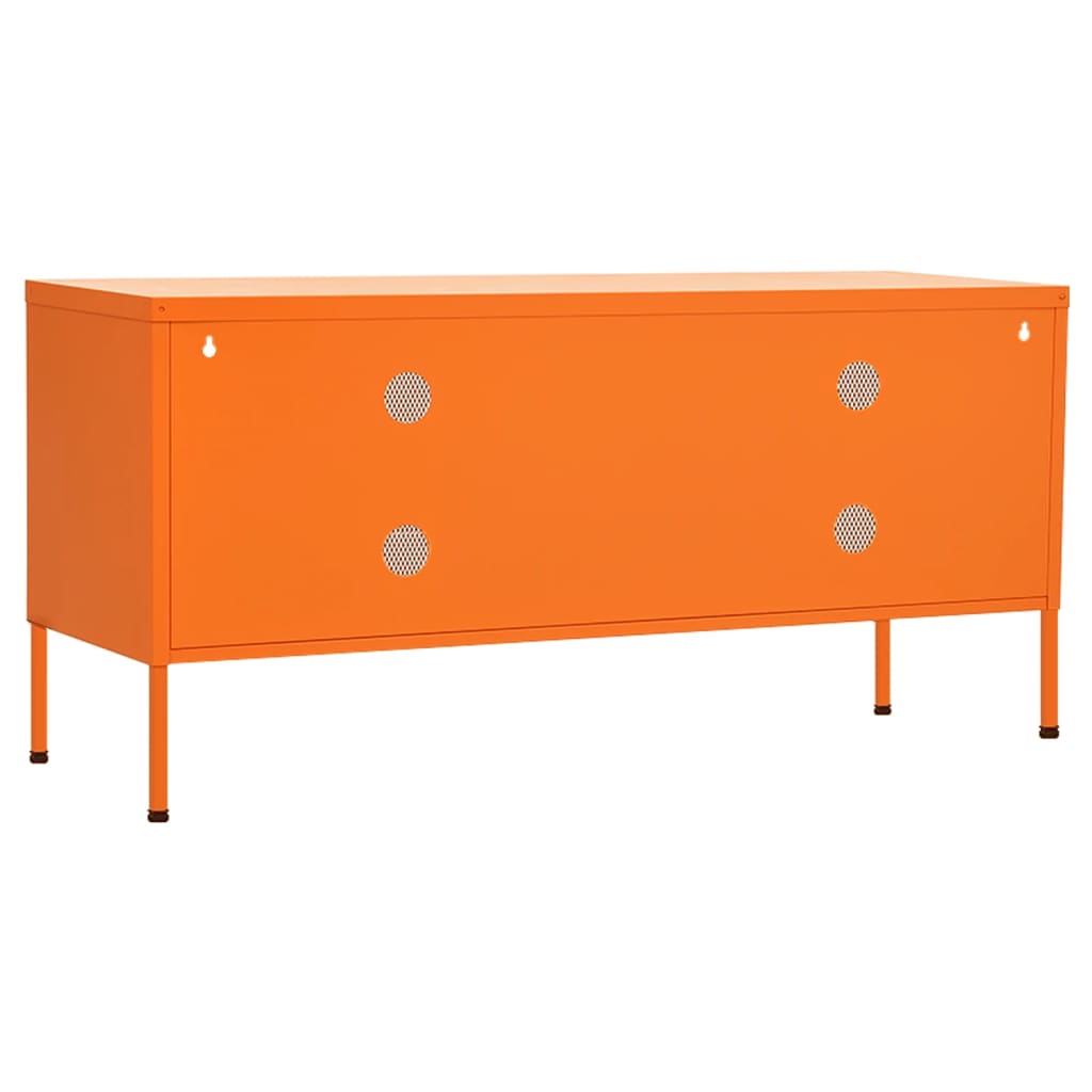 Meuble TV Orange 105x35x50 cm Acier - XIOS