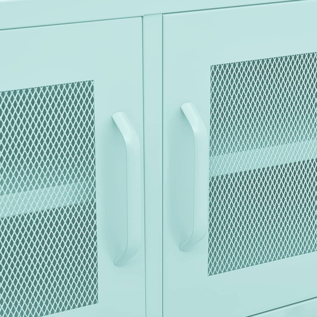 Meuble TV Vert menthe 105x35x50 cm Acier - XIOS