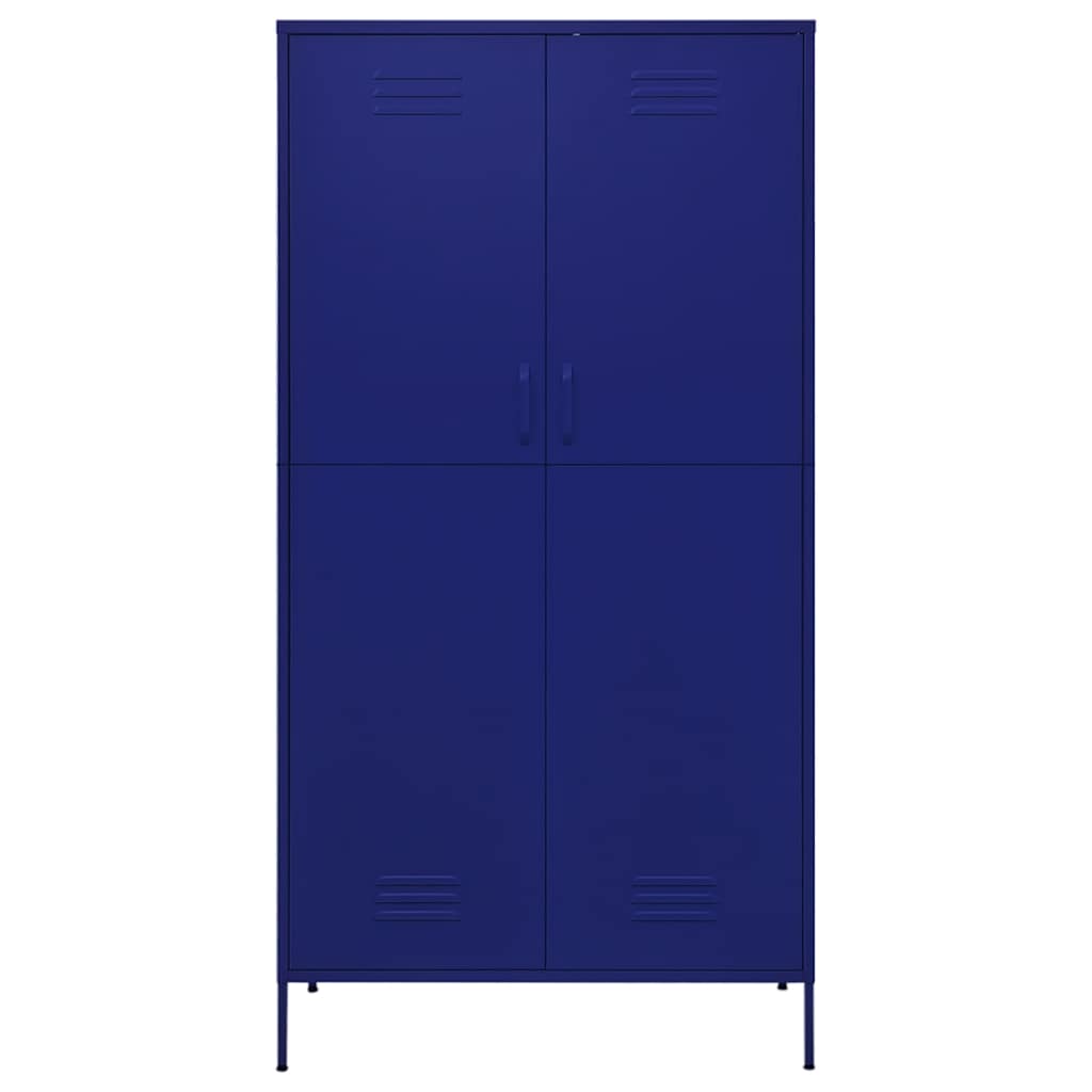 Garde-robe Bleu marine 90x50x180 cm Acier - XIOS