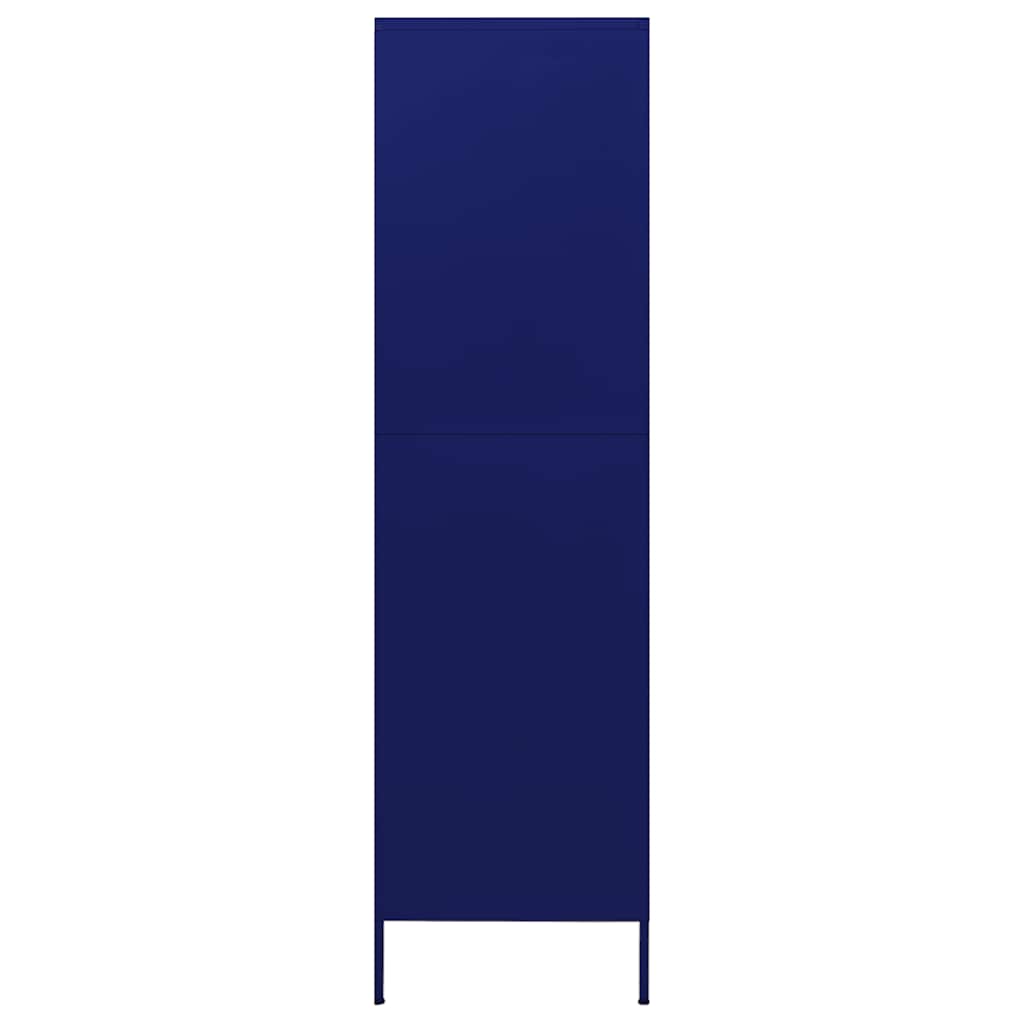 Garde-robe Bleu marine 90x50x180 cm Acier - XIOS