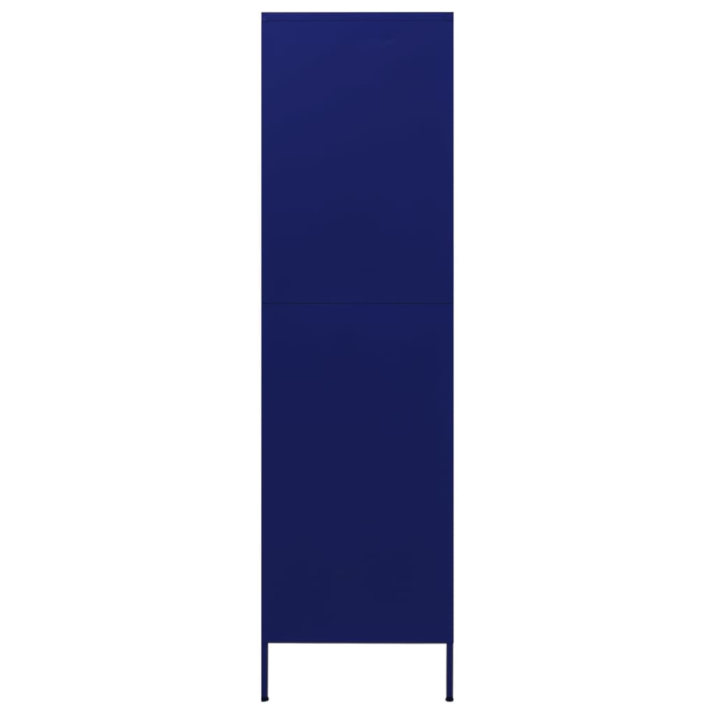 Garde-robe Bleu marine 90x50x180 cm Acier - XIOS