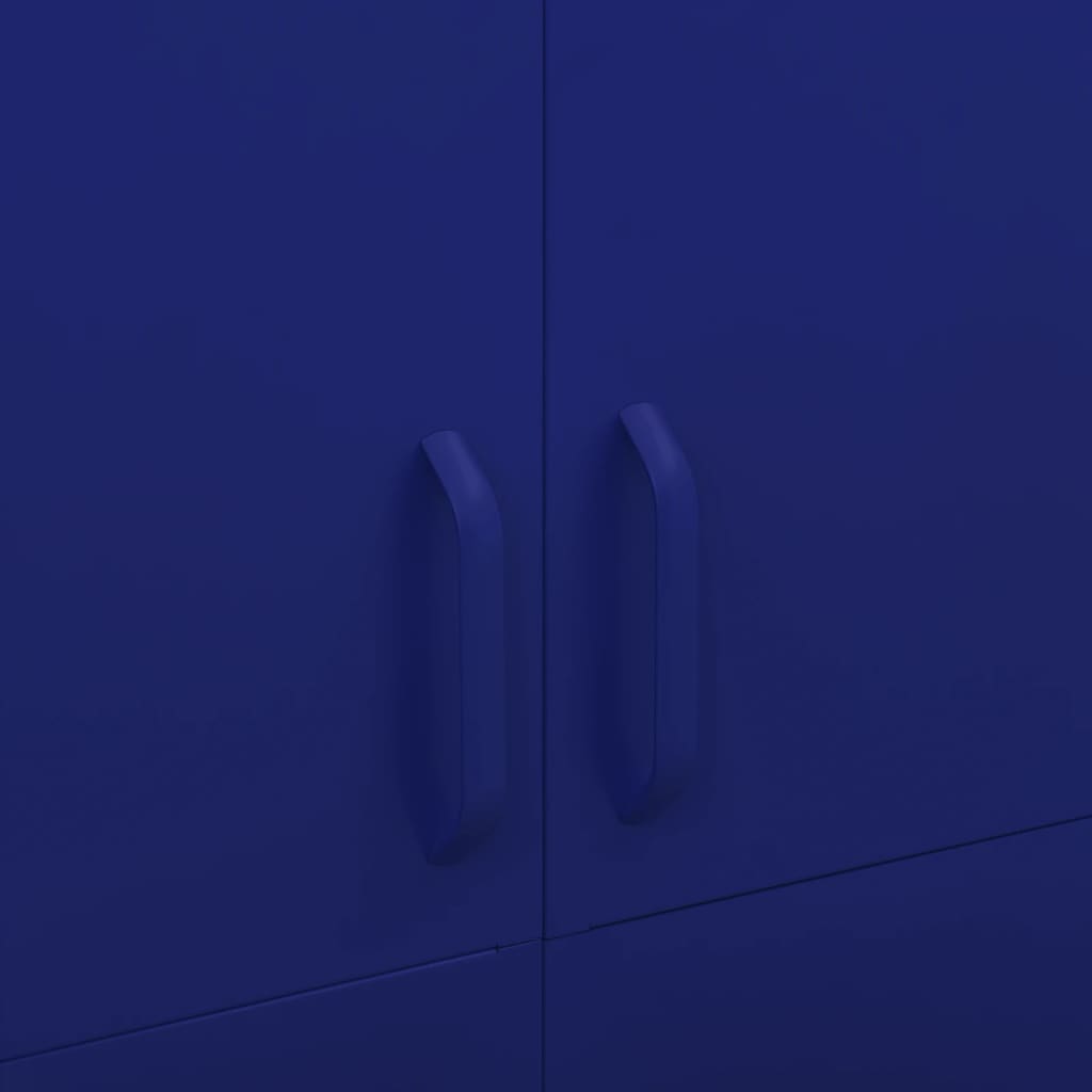 Garde-robe Bleu marine 90x50x180 cm Acier - XIOS