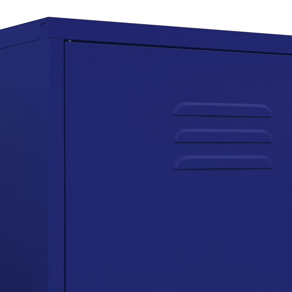 Garde-robe Bleu marine 90x50x180 cm Acier - XIOS