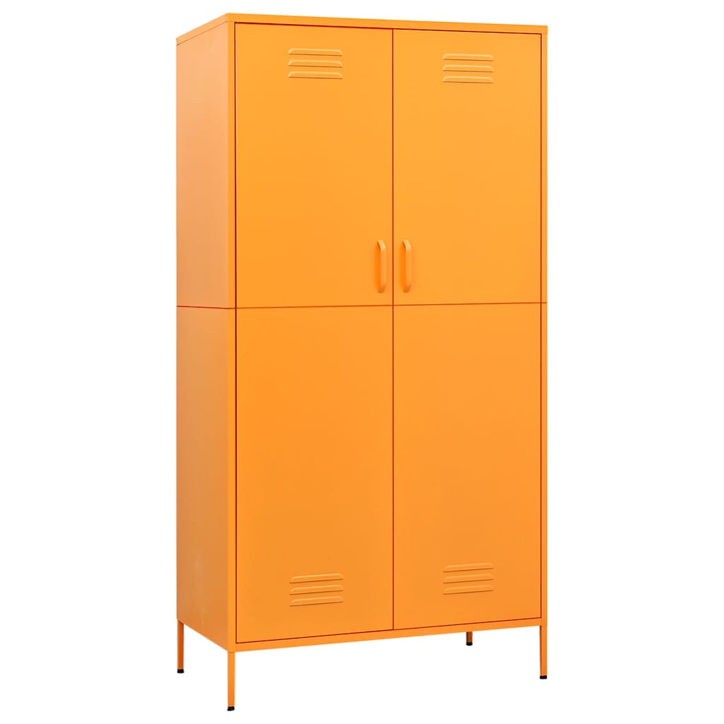 Garde-robe Jaune moutarde 90x50x180 cm Acier - XIOS