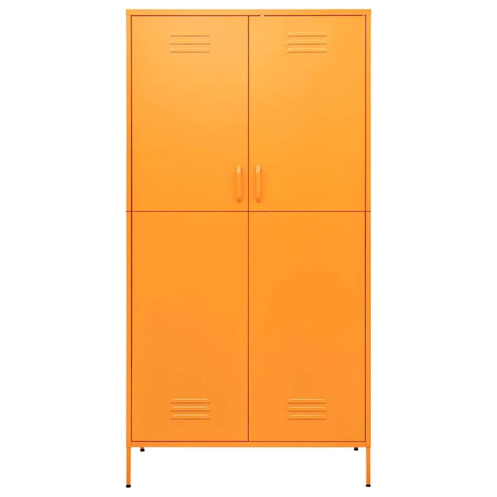 Garde-robe Jaune moutarde 90x50x180 cm Acier - XIOS