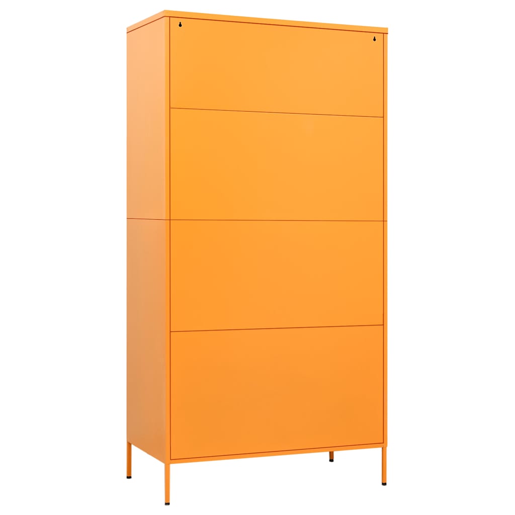 Garde-robe Jaune moutarde 90x50x180 cm Acier - XIOS