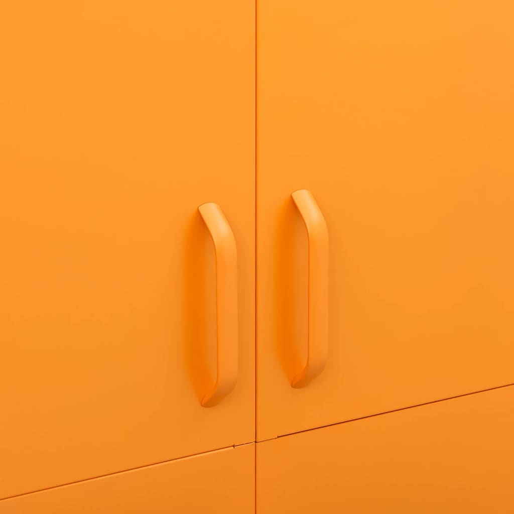 Garde-robe Jaune moutarde 90x50x180 cm Acier - XIOS