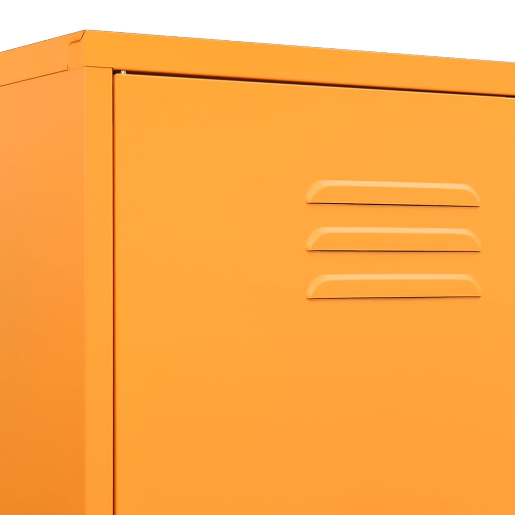 Garde-robe Jaune moutarde 90x50x180 cm Acier - XIOS