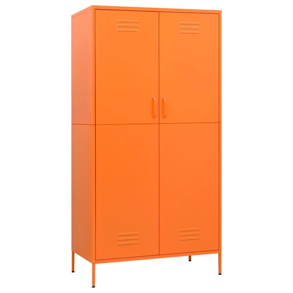 Garde-robe Orange 90x50x180 cm Acier - XIOS