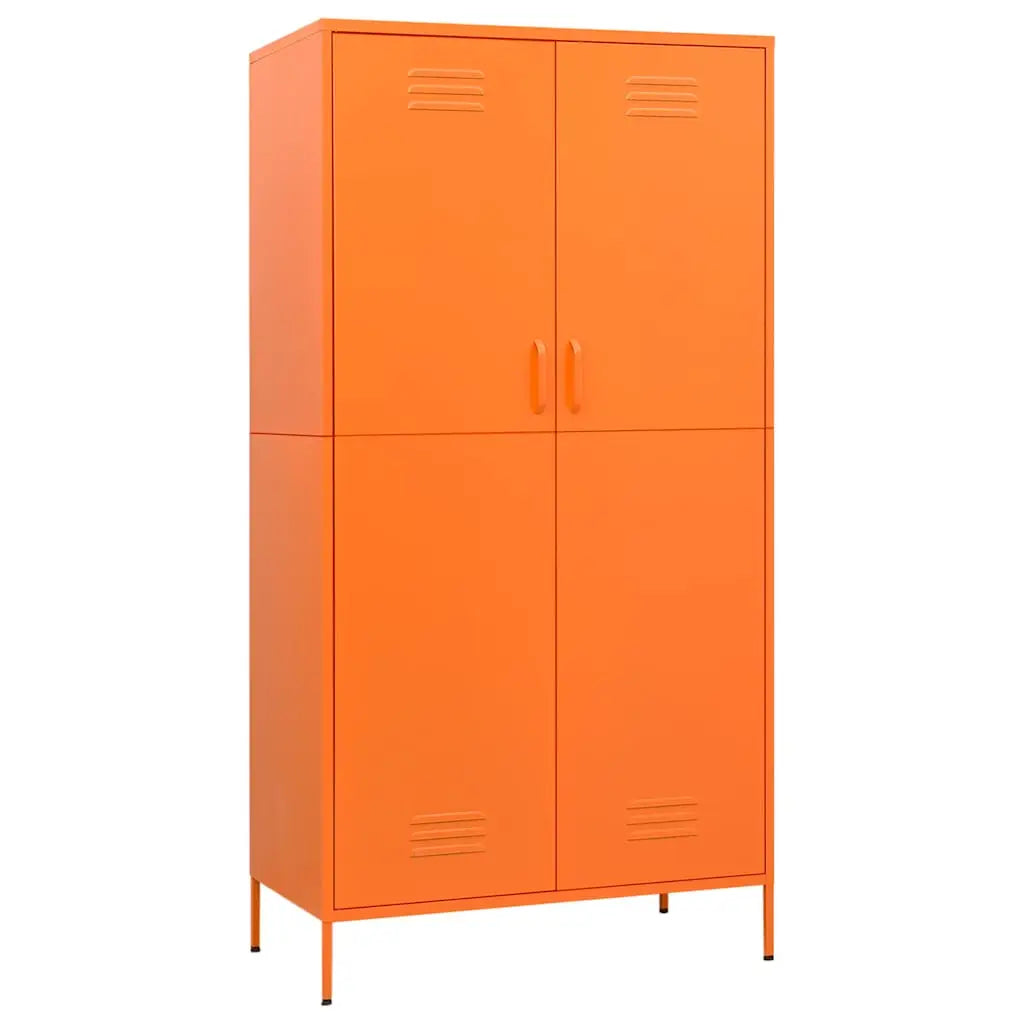Garde-robe Orange 90x50x180 cm Acier - XIOS