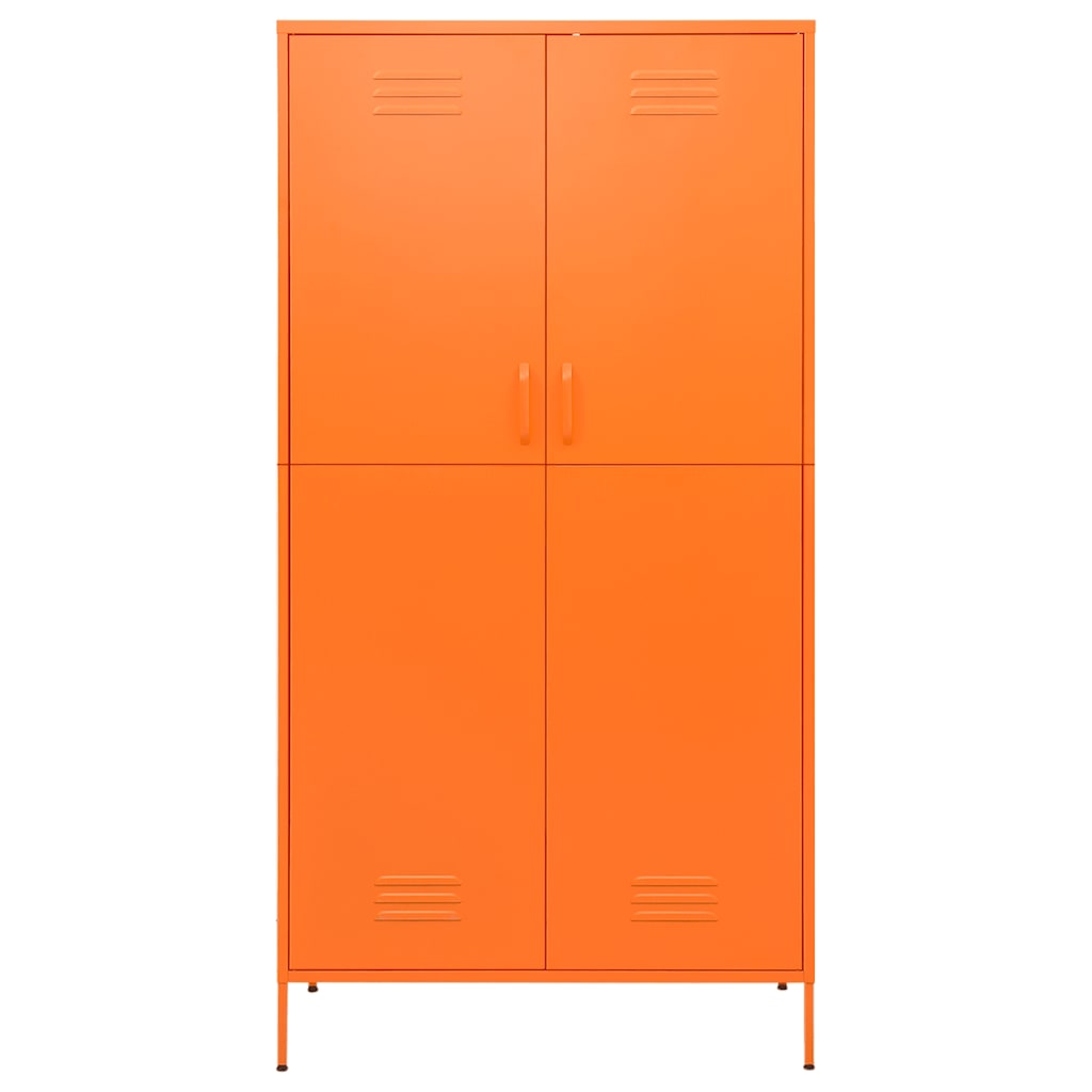 Garde-robe Orange 90x50x180 cm Acier - XIOS