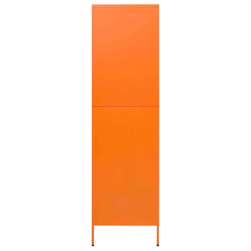 Garde-robe Orange 90x50x180 cm Acier - XIOS