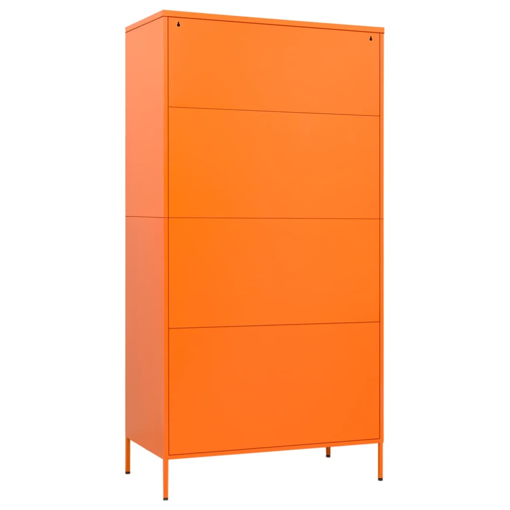 Garde-robe Orange 90x50x180 cm Acier - XIOS