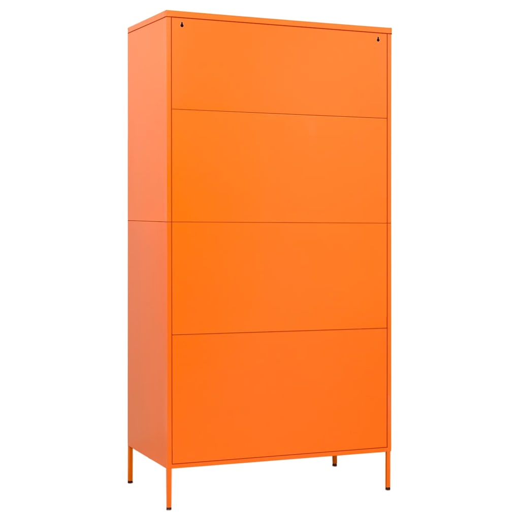 Garde-robe Orange 90x50x180 cm Acier - XIOS