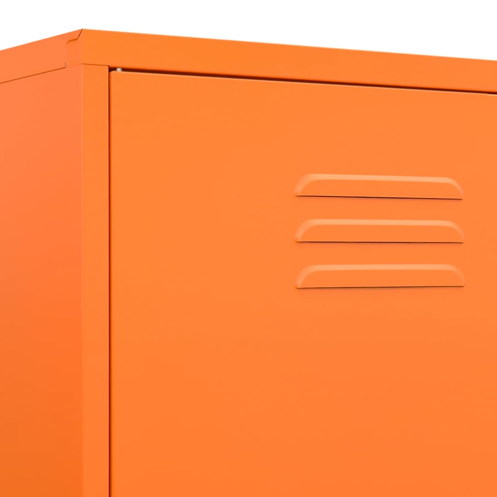 Garde-robe Orange 90x50x180 cm Acier - XIOS