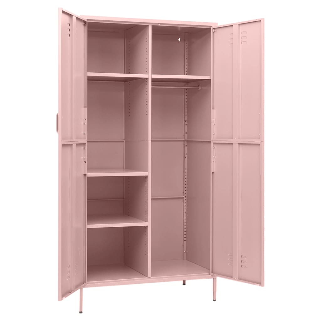 Garde-robe Rose 90x50x180 cm Acier - XIOS