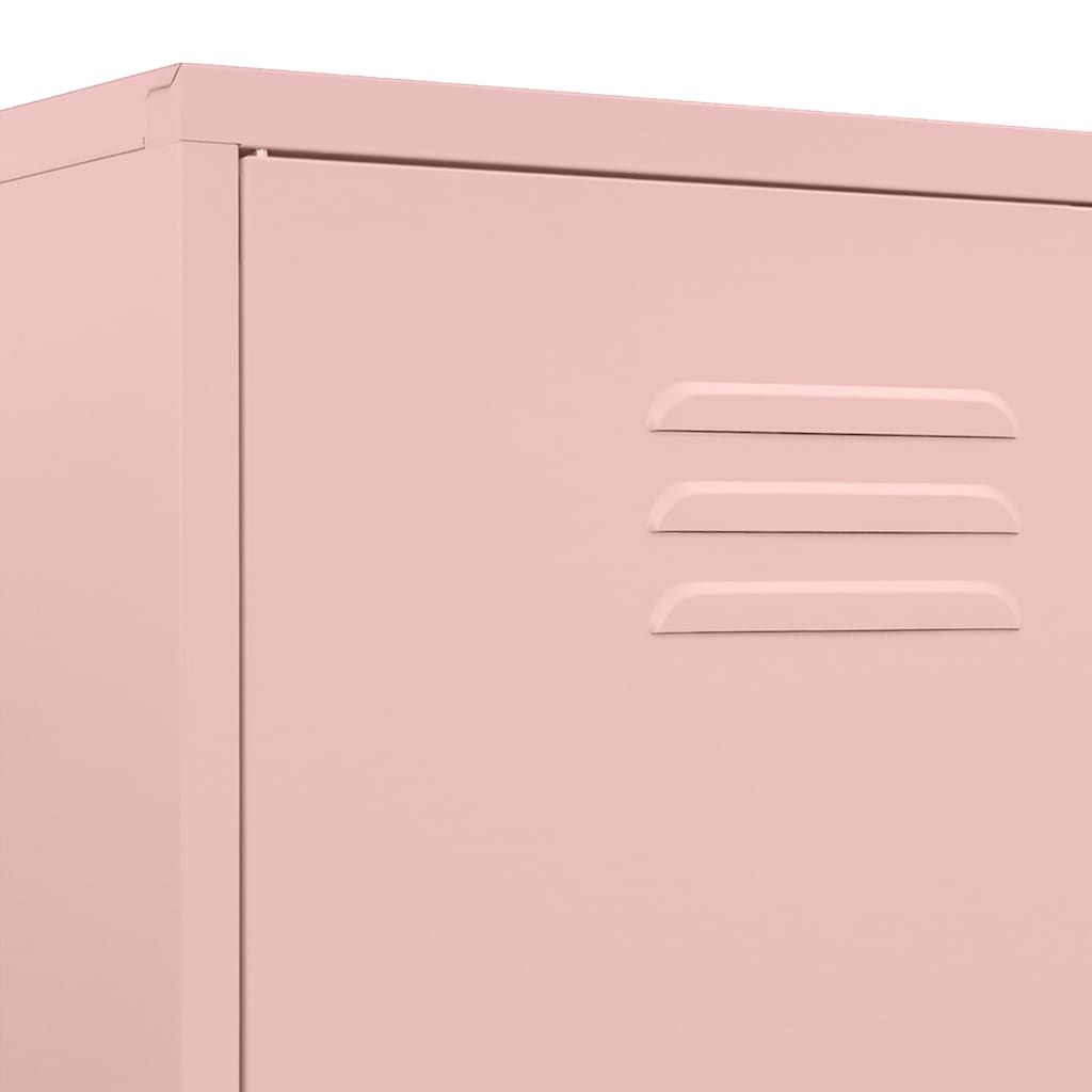 Garde-robe Rose 90x50x180 cm Acier