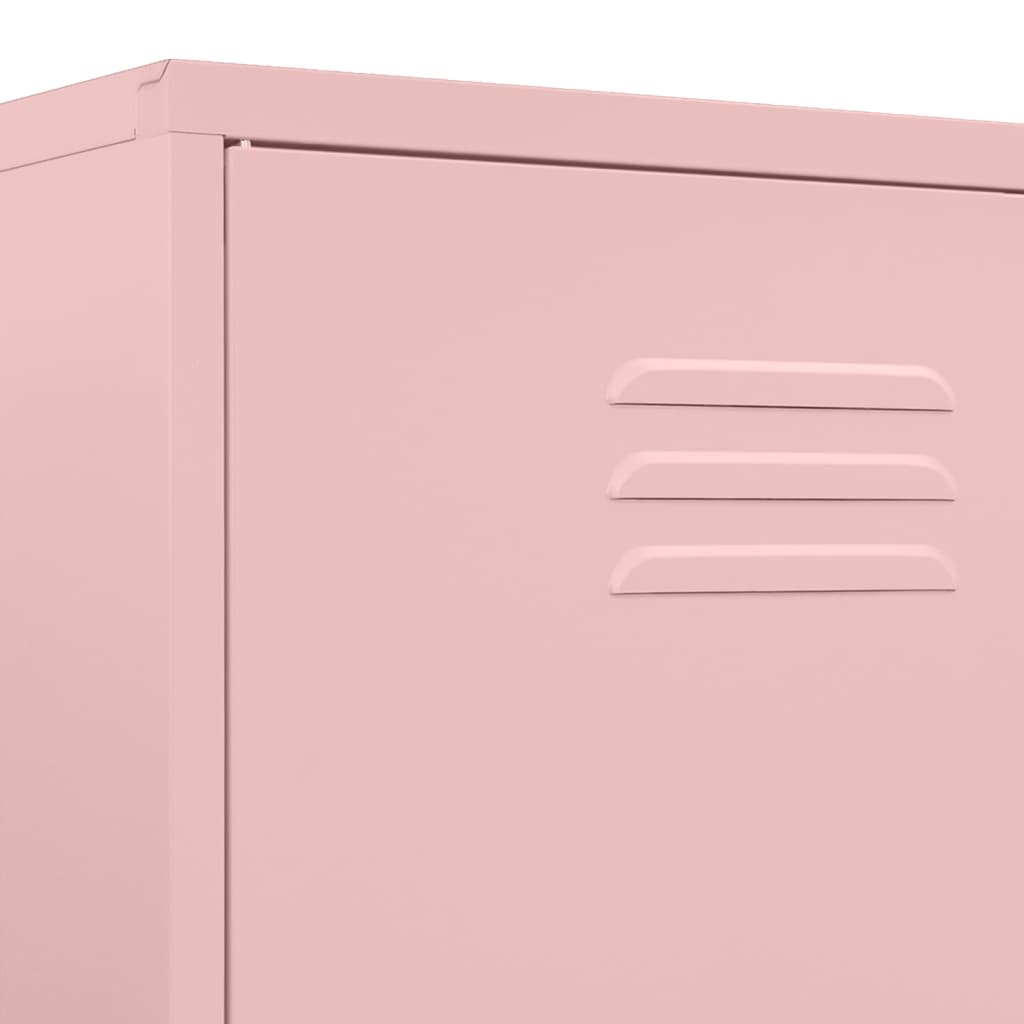 Garde-robe Rose 90x50x180 cm Acier - XIOS