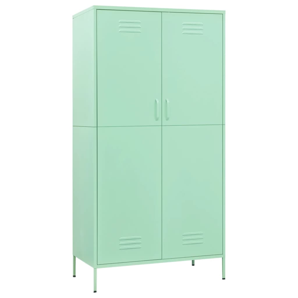 Garde-robe Vert menthe 90x50x180 cm Acier - XIOS