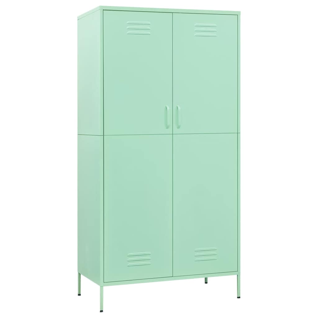 Garde-robe Vert menthe 90x50x180 cm Acier - XIOS