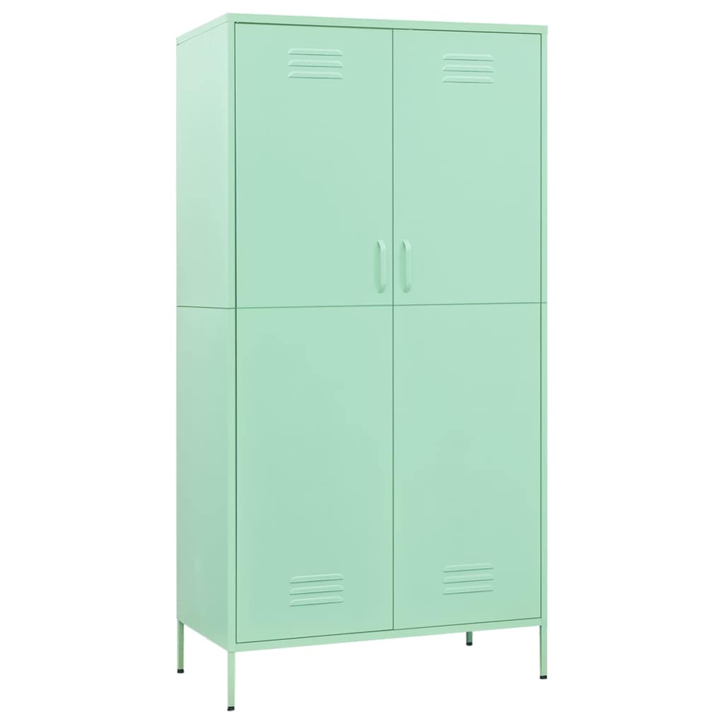 Garde-robe Vert menthe 90x50x180 cm Acier