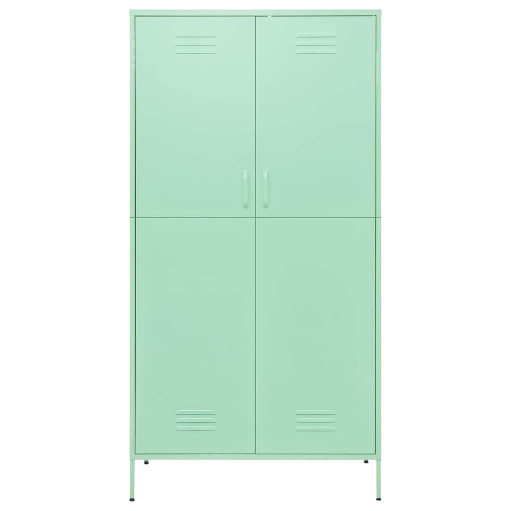 Garde-robe Vert menthe 90x50x180 cm Acier - XIOS