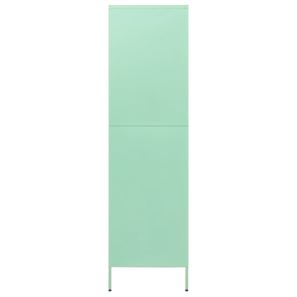 Garde-robe Vert menthe 90x50x180 cm Acier - XIOS