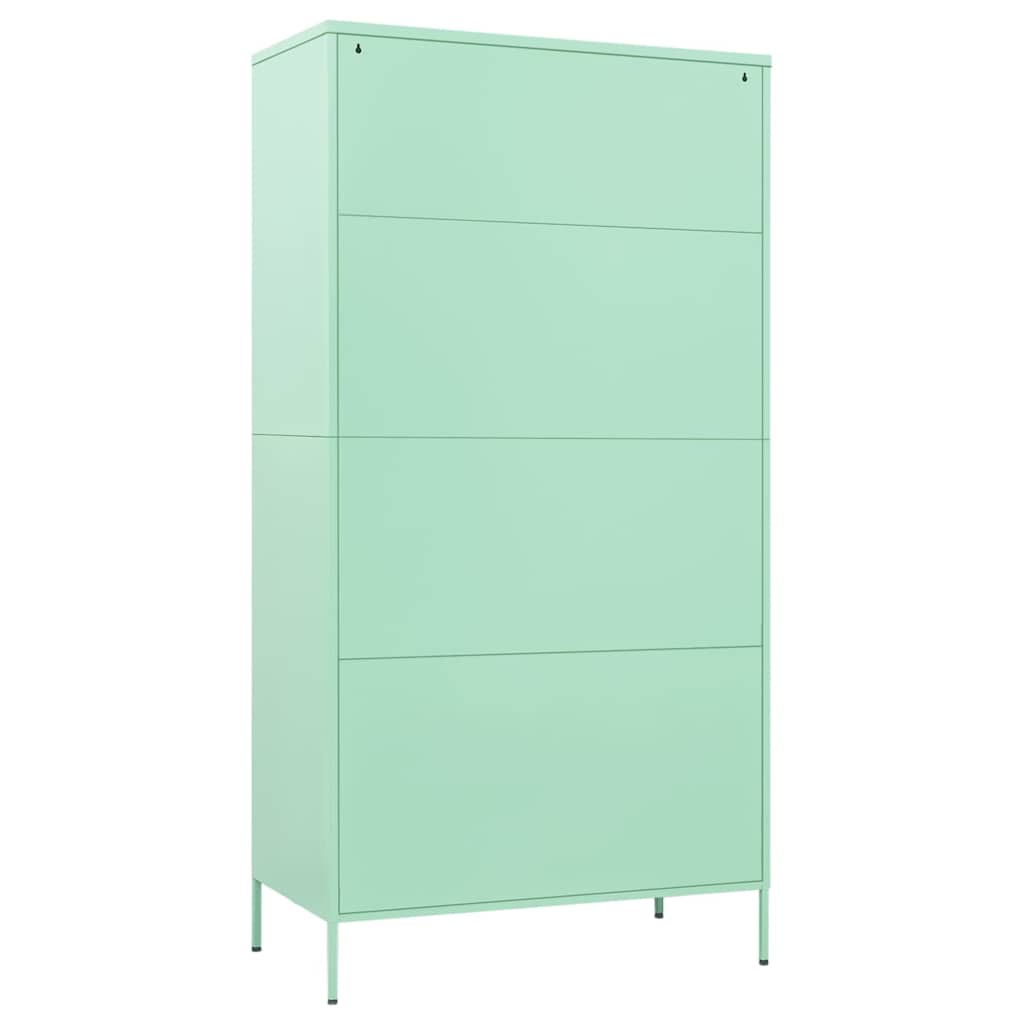 Garde-robe Vert menthe 90x50x180 cm Acier - XIOS