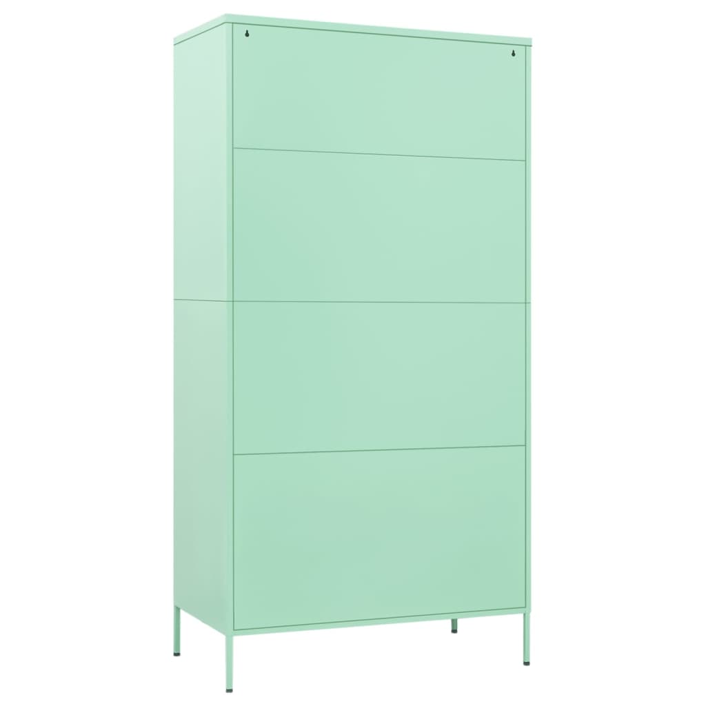 Garde-robe Vert menthe 90x50x180 cm Acier - XIOS