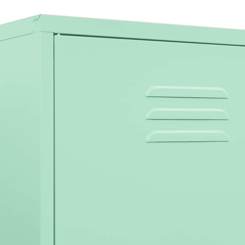 Garde-robe Vert menthe 90x50x180 cm Acier - XIOS