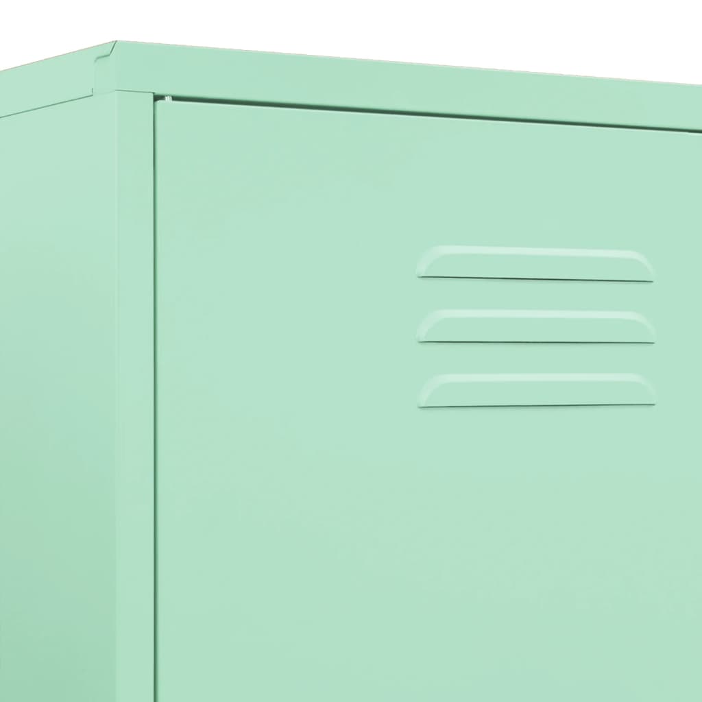 Garde-robe Vert menthe 90x50x180 cm Acier - XIOS