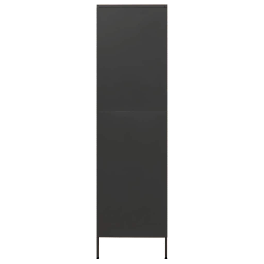 Garde-robe Anthracite 90x50x180 cm Acier - XIOS