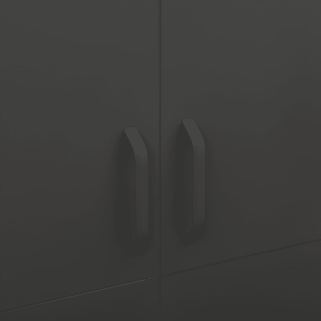 Garde-robe Anthracite 90x50x180 cm Acier - XIOS